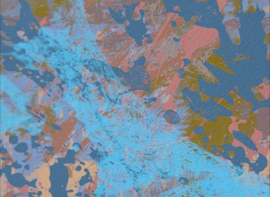 Grunge çağdaş sanat. El sanat yapılmış. renkli doku. Modern sanat. Yağlı boya darbeleri. Darbeleri. Sanatsal arka plan. Soyut resim tuval üzerine.