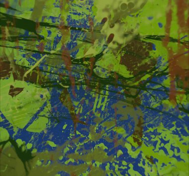 Grunge çağdaş sanat. El sanat yapılmış. renkli doku. Modern sanat. Yağlı boya darbeleri. Darbeleri. Sanatsal arka plan. Soyut resim tuval üzerine.