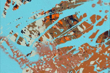 Grunge çağdaş sanat. El sanat yapılmış. renkli doku. Modern sanat. Yağlı boya darbeleri. Darbeleri. Sanatsal arka plan. Soyut resim tuval üzerine.