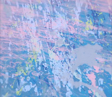 Grunge çağdaş sanat. El sanat yapılmış. renkli doku. Modern sanat. Yağlı boya darbeleri. Darbeleri. Sanatsal arka plan. Soyut resim tuval üzerine.