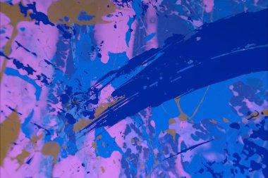 Grunge çağdaş sanat. El sanat yapılmış. renkli doku. Modern sanat. Yağlı boya darbeleri. Darbeleri. Sanatsal arka plan. Soyut resim tuval üzerine.