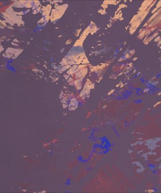 Grunge çağdaş sanat. El sanat yapılmış. renkli doku. Modern sanat. Yağlı boya darbeleri. Darbeleri. Sanatsal arka plan. Soyut resim tuval üzerine.