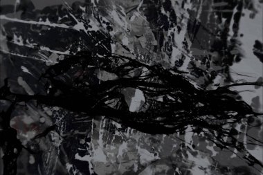 Grunge çağdaş sanat. El sanat yapılmış. renkli doku. Modern sanat. Yağlı boya darbeleri. Darbeleri. Sanatsal arka plan. Soyut resim tuval üzerine.