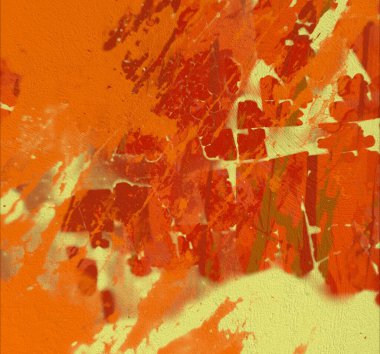 Grunge çağdaş sanat. El sanat yapılmış. renkli doku. Modern sanat. Yağlı boya darbeleri. Darbeleri. Sanatsal arka plan. Soyut resim tuval üzerine.