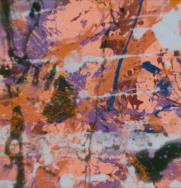 Grunge çağdaş sanat. El sanat yapılmış. renkli doku. Modern sanat. Yağlı boya darbeleri. Darbeleri. Sanatsal arka plan. Soyut resim tuval üzerine.