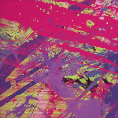 Grunge çağdaş sanat. El sanat yapılmış. renkli doku. Modern sanat. Yağlı boya darbeleri. Darbeleri. Sanatsal arka plan. Soyut resim tuval üzerine.