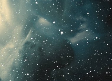 Derin uzay yıldız alanı. Evren yıldızlarla ve gazla dolu. çok uzak bir evren çizimi.