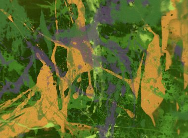 Grunge çağdaş sanat. El sanat yapılmış. renkli doku. Modern sanat. Yağlı boya darbeleri. Darbeleri. Sanatsal arka plan. Soyut resim tuval üzerine.