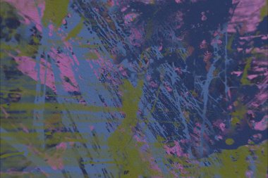 Grunge çağdaş sanat. El sanat yapılmış. renkli doku. Modern sanat. Yağlı boya darbeleri. Darbeleri. Sanatsal arka plan. Soyut resim tuval üzerine.