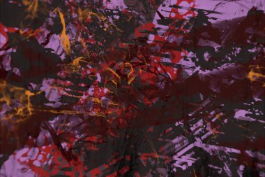 Grunge çağdaş sanat. El sanat yapılmış. renkli doku. Modern sanat. Yağlı boya darbeleri. Darbeleri. Sanatsal arka plan. Soyut resim tuval üzerine.