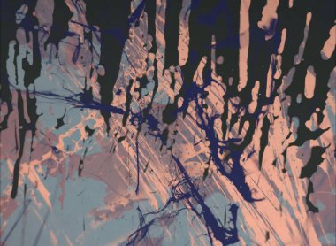 Grunge çağdaş sanat. El sanat yapılmış. renkli doku. Modern sanat. Yağlı boya darbeleri. Darbeleri. Sanatsal arka plan. Soyut resim tuval üzerine.