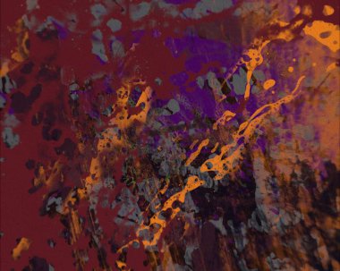 Grunge çağdaş sanat. El sanat yapılmış. renkli doku. Modern sanat. Yağlı boya darbeleri. Darbeleri. Sanatsal arka plan. Soyut resim tuval üzerine.
