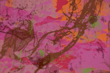 Grunge çağdaş sanat. El sanat yapılmış. renkli doku. Modern sanat. Yağlı boya darbeleri. Darbeleri. Sanatsal arka plan. Soyut resim tuval üzerine.