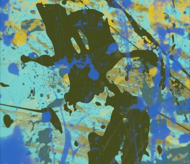 Grunge çağdaş sanat. El sanat yapılmış. renkli doku. Modern sanat. Yağlı boya darbeleri. Darbeleri. Sanatsal arka plan. Soyut resim tuval üzerine.