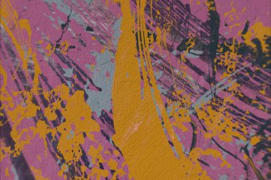 Grunge çağdaş sanat. El sanat yapılmış. renkli doku. Modern sanat. Yağlı boya darbeleri. Darbeleri. Sanatsal arka plan. Soyut resim tuval üzerine.