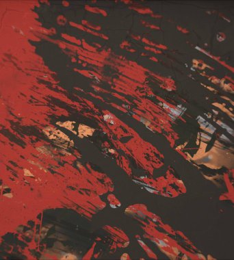 Grunge çağdaş sanat. El sanat yapılmış. renkli doku. Modern sanat. Yağlı boya darbeleri. Darbeleri. Sanatsal arka plan. Soyut resim tuval üzerine.