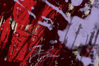 Grunge çağdaş sanat. El sanat yapılmış. renkli doku. Modern sanat. Yağlı boya darbeleri. Darbeleri. Sanatsal arka plan. Soyut resim tuval üzerine.