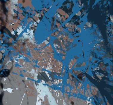 Grunge çağdaş sanat. El sanat yapılmış. renkli doku. Modern sanat. Yağlı boya darbeleri. Darbeleri. Sanatsal arka plan. Soyut resim tuval üzerine.