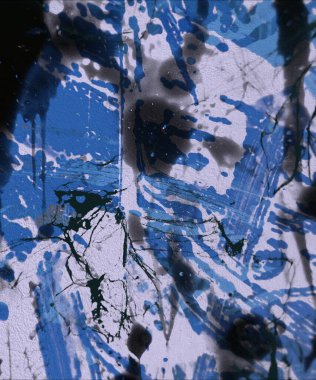 Grunge çağdaş sanat. El sanat yapılmış. renkli doku. Modern sanat. Yağlı boya darbeleri. Darbeleri. Sanatsal arka plan. Soyut resim tuval üzerine.