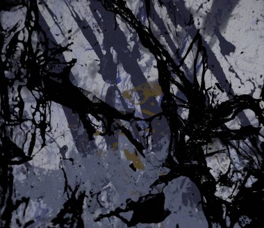 Grunge çağdaş sanat. El sanat yapılmış. renkli doku. Modern sanat. Yağlı boya darbeleri. Darbeleri. Sanatsal arka plan. Soyut resim tuval üzerine.