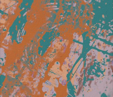 Grunge çağdaş sanat. El sanat yapılmış. renkli doku. Modern sanat. Yağlı boya darbeleri. Darbeleri. Sanatsal arka plan. Soyut resim tuval üzerine.