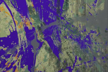 Grunge çağdaş sanat. El sanat yapılmış. renkli doku. Modern sanat. Yağlı boya darbeleri. Darbeleri. Sanatsal arka plan. Soyut resim tuval üzerine.