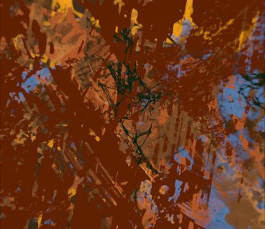 Grunge çağdaş sanat. El sanat yapılmış. renkli doku. Modern sanat. Yağlı boya darbeleri. Darbeleri. Sanatsal arka plan. Soyut resim tuval üzerine.