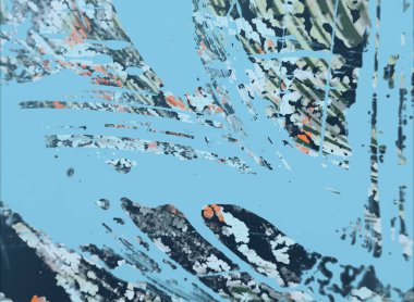 Grunge çağdaş sanat. El sanat yapılmış. renkli doku. Modern sanat. Yağlı boya darbeleri. Darbeleri. Sanatsal arka plan. Soyut resim tuval üzerine.