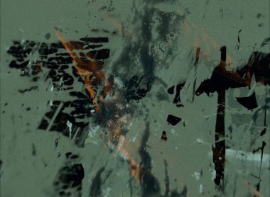 Grunge çağdaş sanat. El sanat yapılmış. renkli doku. Modern sanat. Yağlı boya darbeleri. Darbeleri. Sanatsal arka plan. Soyut resim tuval üzerine.