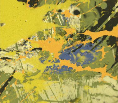 Grunge çağdaş sanat. El sanat yapılmış. renkli doku. Modern sanat. Yağlı boya darbeleri. Darbeleri. Sanatsal arka plan. Soyut resim tuval üzerine.