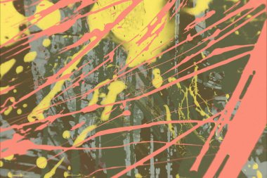 Grunge çağdaş sanat. El sanat yapılmış. renkli doku. Modern sanat. Yağlı boya darbeleri. Darbeleri. Sanatsal arka plan. Soyut resim tuval üzerine.