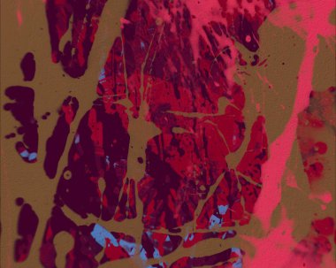Grunge çağdaş sanat. El sanat yapılmış. renkli doku. Modern sanat. Yağlı boya darbeleri. Darbeleri. Sanatsal arka plan. Soyut resim tuval üzerine.