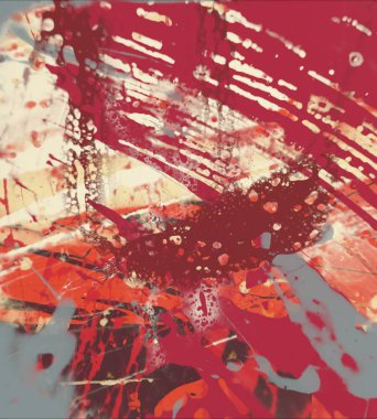 Grunge çağdaş sanat. El sanat yapılmış. renkli doku. Modern sanat. Yağlı boya darbeleri. Darbeleri. Sanatsal arka plan. Soyut resim tuval üzerine.