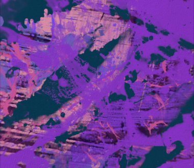 Grunge çağdaş sanat. El sanat yapılmış. renkli doku. Modern sanat. Yağlı boya darbeleri. Darbeleri. Sanatsal arka plan. Soyut resim tuval üzerine.