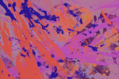 Grunge çağdaş sanat. El sanat yapılmış. renkli doku. Modern sanat. Yağlı boya darbeleri. Darbeleri. Sanatsal arka plan. Soyut resim tuval üzerine.