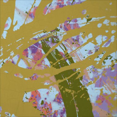 Grunge çağdaş sanat. El sanat yapılmış. renkli doku. Modern sanat. Yağlı boya darbeleri. Darbeleri. Sanatsal arka plan. Soyut resim tuval üzerine.