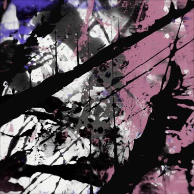 Grunge çağdaş sanat. El sanat yapılmış. renkli doku. Modern sanat. Yağlı boya darbeleri. Darbeleri. Sanatsal arka plan. Soyut resim tuval üzerine.