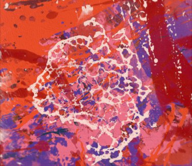 Grunge çağdaş sanat. El sanat yapılmış. renkli doku. Modern sanat. Yağlı boya darbeleri. Darbeleri. Sanatsal arka plan. Soyut resim tuval üzerine.