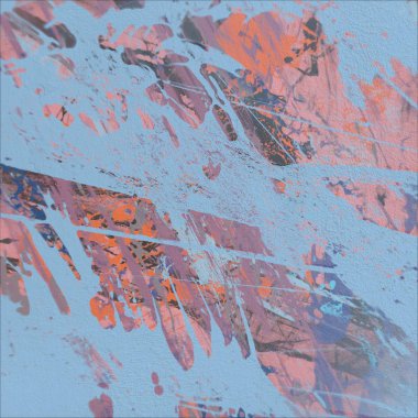 Grunge çağdaş sanat. El sanat yapılmış. renkli doku. Modern sanat. Yağlı boya darbeleri. Darbeleri. Sanatsal arka plan. Soyut resim tuval üzerine.