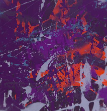 Grunge çağdaş sanat. El sanat yapılmış. renkli doku. Modern sanat. Yağlı boya darbeleri. Darbeleri. Sanatsal arka plan. Soyut resim tuval üzerine.