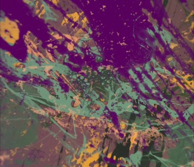 Grunge çağdaş sanat. El sanat yapılmış. renkli doku. Modern sanat. Yağlı boya darbeleri. Darbeleri. Sanatsal arka plan. Soyut resim tuval üzerine.