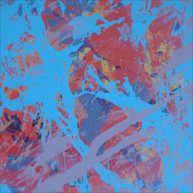 Grunge çağdaş sanat. El sanat yapılmış. renkli doku. Modern sanat. Yağlı boya darbeleri. Darbeleri. Sanatsal arka plan. Soyut resim tuval üzerine.