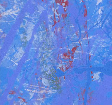 Grunge çağdaş sanat. El sanat yapılmış. renkli doku. Modern sanat. Yağlı boya darbeleri. Darbeleri. Sanatsal arka plan. Soyut resim tuval üzerine.