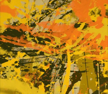 Grunge çağdaş sanat. El sanat yapılmış. renkli doku. Modern sanat. Yağlı boya darbeleri. Darbeleri. Sanatsal arka plan. Soyut resim tuval üzerine.
