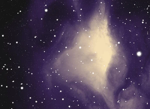 Campo Stellare Nello Spazio Profondo Universo Pieno Stelle Gas Lontano — Foto Stock