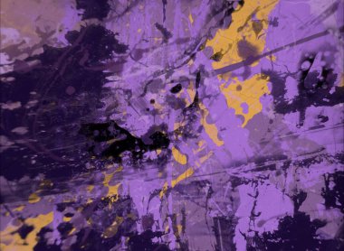 Grunge çağdaş sanat. El sanat yapılmış. renkli doku. Modern sanat. Yağlı boya darbeleri. Darbeleri. Sanatsal arka plan. Soyut resim tuval üzerine.