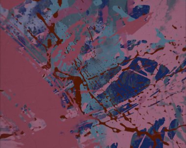 Grunge çağdaş sanat. El sanat yapılmış. renkli doku. Modern sanat. Yağlı boya darbeleri. Darbeleri. Sanatsal arka plan. Soyut resim tuval üzerine.