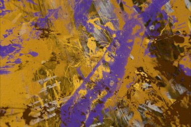Grunge çağdaş sanat. El sanat yapılmış. renkli doku. Modern sanat. Yağlı boya darbeleri. Darbeleri. Sanatsal arka plan. Soyut resim tuval üzerine.