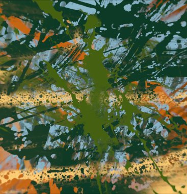 Grunge çağdaş sanat. El sanat yapılmış. renkli doku. Modern sanat. Yağlı boya darbeleri. Darbeleri. Sanatsal arka plan. Soyut resim tuval üzerine.