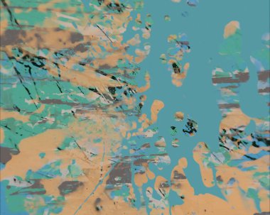 Grunge çağdaş sanat. El sanat yapılmış. renkli doku. Modern sanat. Yağlı boya darbeleri. Darbeleri. Sanatsal arka plan. Soyut resim tuval üzerine.